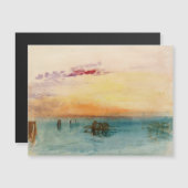Turner - The Lagoon Venice in Sunset Magnetic Kaar (Voorkant / Achterkant)