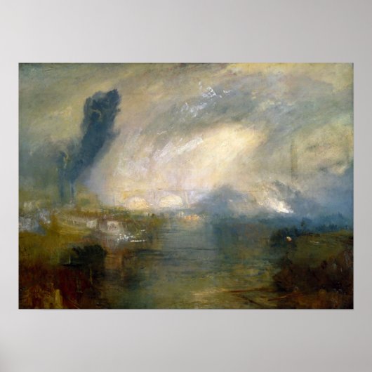 Turner - Theems boven Waterloo Bridge Poster (Voorkant)