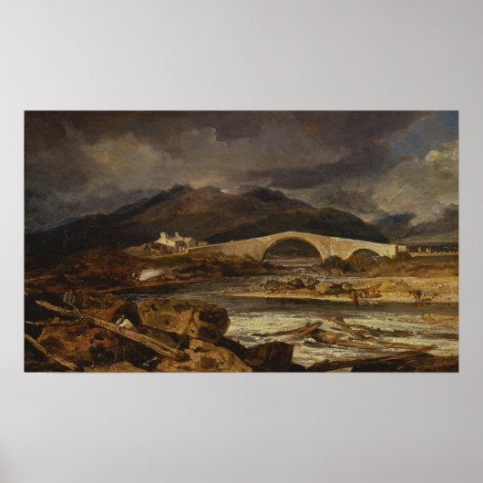 Turner - Tummel Bridge Perthshire Poster (Voorkant)