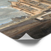 Turner - Uitzicht Noordoost-Grantham Poster (Hoek)