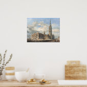 Turner - Uitzicht Noordoost-Grantham Poster (Keuken)