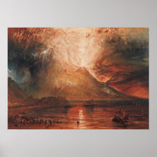 Turner - Vesuvius In Eruption Poster