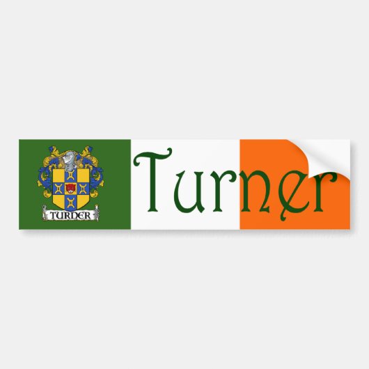 Turner Wapen Vlag Bumpersticker (Voorkant)