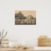Turner - waterval van Lodore Cumberland Poster (Keuken)