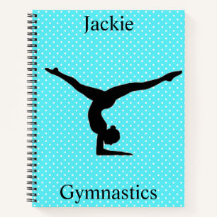 Turngymnastiek Stippen Spiraal Notebook Notitieboek