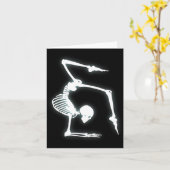 Turnhemd Funny Skeleton Kostuum Voor Kaart (Gele Bloem)