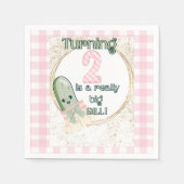 Turning 2 is echt een grote Dill! Verjaardag serve Servet (Voorkant)