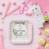 Turning 2 is echt een grote dille! Papieren Bordje (Feest)