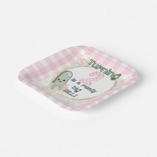 Turning 2 is echt een grote dille! Papieren Bordje (Gebogen)