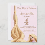 Turning 4 - Voor altijd een prinses Kaart (Voorkant)