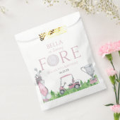 Turning Fore Pink Golf 4e verjaardag Bedankzakje (Gezegeld)