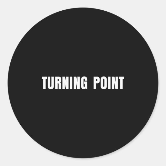 Turning Int Ronde Sticker (Voorkant)