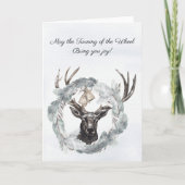 Turning of the Wheel Yule Greeting Card Feestdagen Kaart (Voorkant)