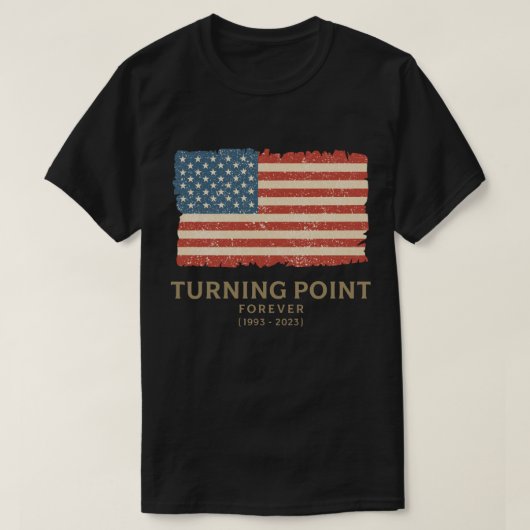 Turning Point Forever Retro Flag ArtWork T-shirt (Design voorkant)