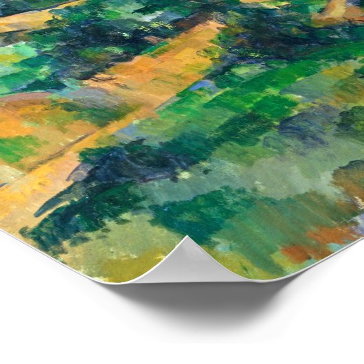 Turning Road in Montgeroult Paul Cezanne Poster (Hoek)