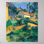 Turning Road in Montgeroult Paul Cezanne Poster (Voorkant)