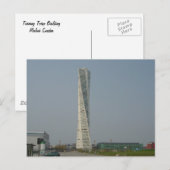 Turning Torso Building - Malmö Zweden Briefkaart (Voorkant / Achterkant)
