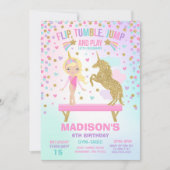 Turninvite Eenhoorn Turnfeest Kaart (Voorkant)