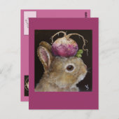 turnip baby bunny briefkaart (Voorkant / Achterkant)