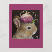 turnip baby bunny briefkaart (Voorkant)