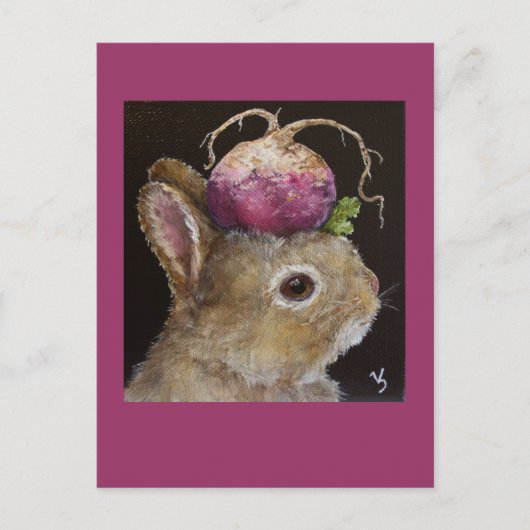 turnip baby bunny briefkaart (Voorkant)