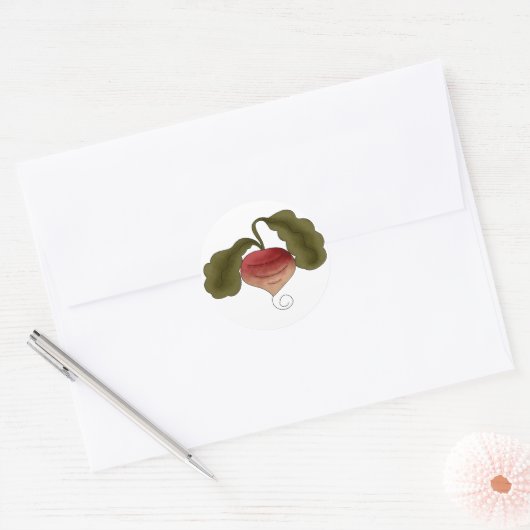 Turnip Ronde Sticker (Envelop)