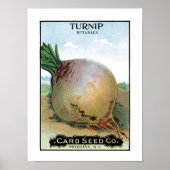 Turnip Seed Packet Label Poster (Voorkant)