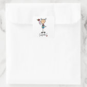 Turnkampleet Vierkante Sticker (Tas)