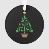 Turnkerstboom voor mannen ornament (achterkant)
