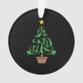 Turnkerstboom voor mannen ornament (voorkant)