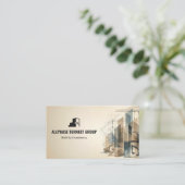 Turnkey Construction Services | Brown Sktech Visitekaartje (Staand voorkant)