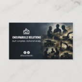 Turnkey Construction Services | Minimalist Black Visitekaartje (Voorkant)