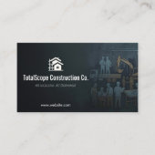 Turnkey Construction Services | Minimalist Black Visitekaartje (Voorkant)
