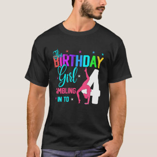 Turnliefhebber 4e verjaardag Vier 4 jaar oud Gymn T-shirt