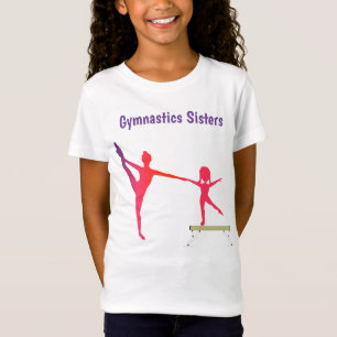 TurnMeisjes Gymnastiek Zusters T-Shirt