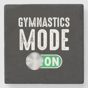 Turnmode gymnastiek Cool gymnast atleet Stenen Onderzetter