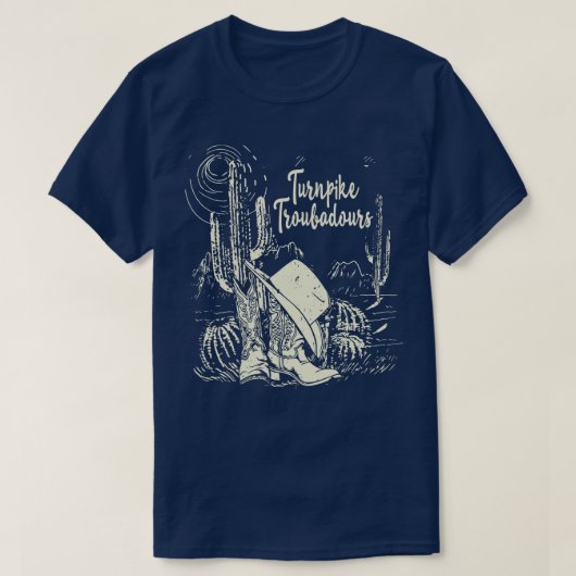 Turnpike Troubadours Desert Westerne Cactus laarze T-shirt (Design voorkant)