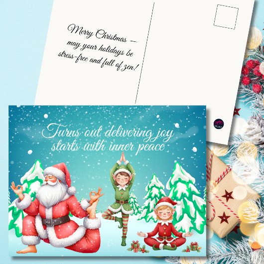 Turns Out Delivering Joy Starts With Inner Peace Feestdagenkaart