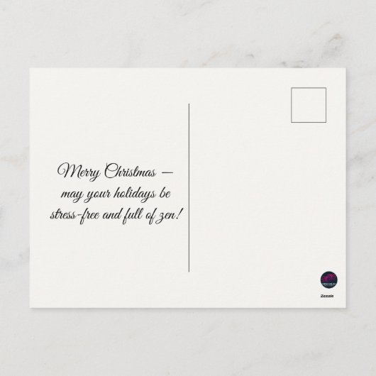 Turns Out Delivering Joy Starts With Inner Peace Feestdagenkaart (Achterkant)