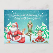 Turns Out Delivering Joy Starts With Inner Peace Feestdagenkaart (Voorkant)