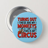 turns out... ronde button 7,6 cm (Voorkant /achterkant)