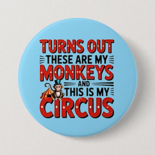 turns out... ronde button 7,6 cm (Voorkant)