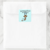 Turnster Aap Vierkante Sticker (Tas)