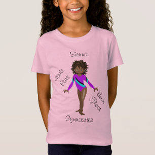 Turnster Afro-Amerikaans, Bruine Ogen, Paarse Leeu T-shirt