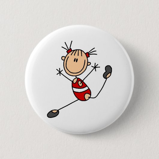 Turnster die routine uitvoert ronde button 5,7 cm (Voorkant)