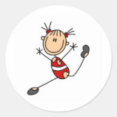 turnster doen routine ronde sticker (Voorkant)