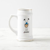 Turnster doet handstanden bierpul (Links)