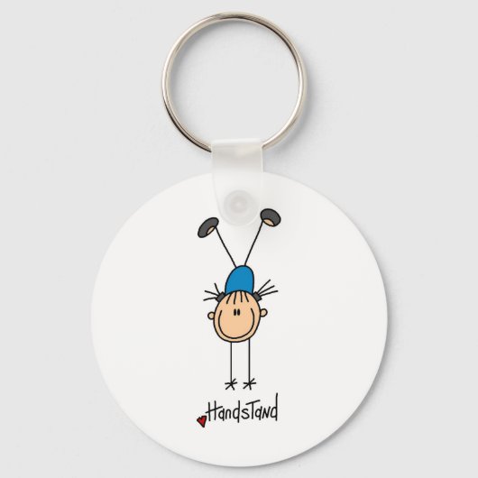 Turnster Doet Handstanden Sleutelhanger (Voorkant)
