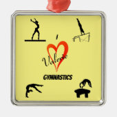 Turnster Gele Keramische Versiering Metalen Ornament (Voorkant)