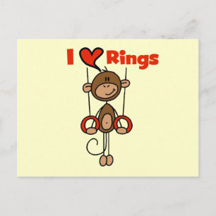 Turnster Houdt Van Ringen T-shirts en Cadeaus Briefkaart